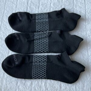 (3) Bombas Men’s Solid Ankle Socks
